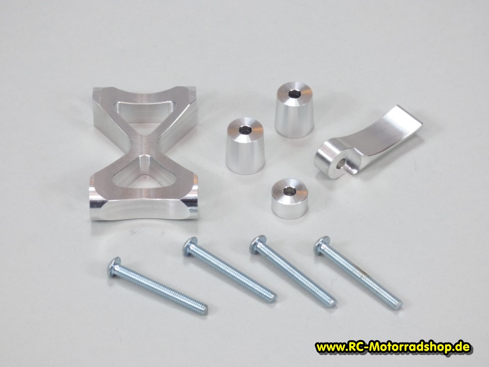 54030250: Alu-Set Versteifung Chassis inkl. Zahnradschutz JABBER One / LS One 54030250
